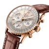 Montre Breitling Navitimer B01 Chronograph 41 Boîtier Or Rouge & Bracelet Alligator