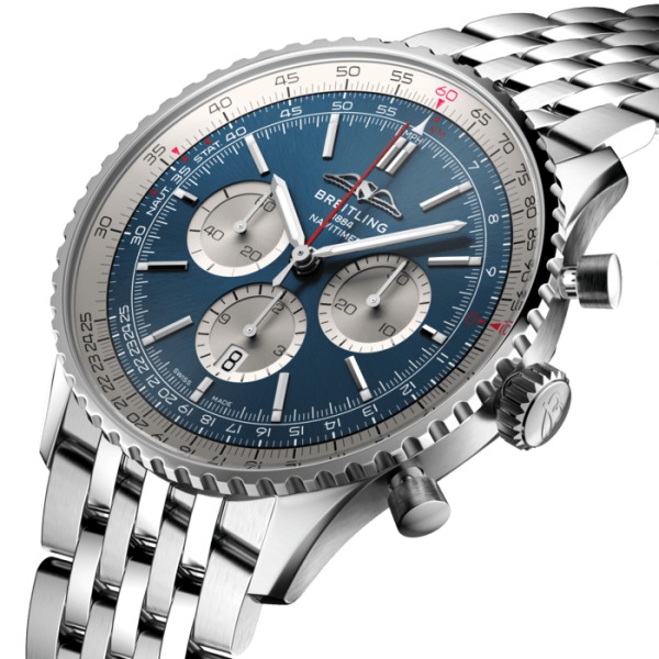 Montre Breitling Navitimer B01 Chronograph 46 Cadran Bleu Bracelet Acier