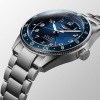 Montre Longines Spirit Zulu Time Automatique 42mm cadran Bleu bracelet Acier