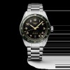 Montre Longines Spirit Zulu Time Automatique 39mm cadran anthracite bracelet acier