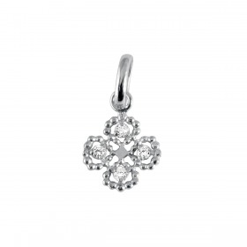 Pendentif gigi CLOZEAU Pendentif Lucky Trèfle Or Blanc & Diamants