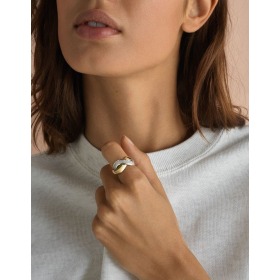 Bague Poiray Tresse Or Jaune & Or Blanc