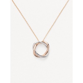 Collier Poiray Tresse Or Rose & Or Blanc