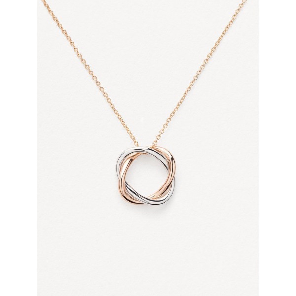 Collier Poiray Tresse Or Rose & Or Blanc