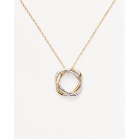 Collier Poiray Tresse Or Jaune & Or Blanc