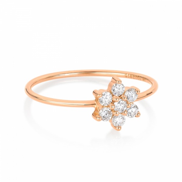 Bague Ginette NY SINGLE DIAMOND STAR RING