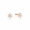 Boucle d'Oreilles Ginette NY MINI DIAMOND STAR STUDS