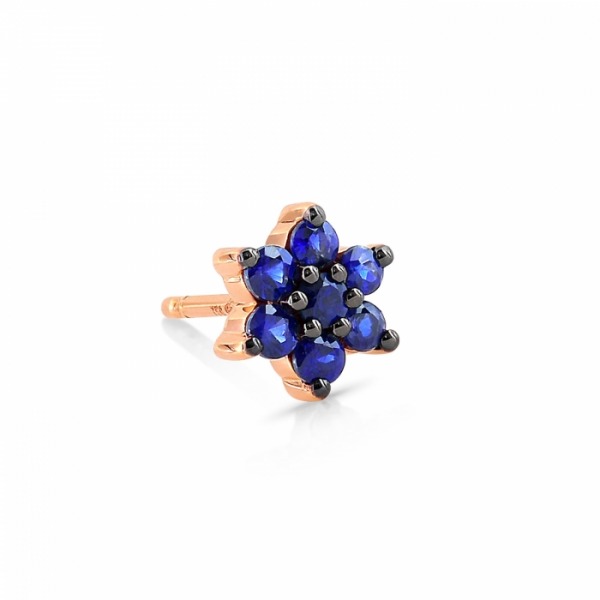 Boucle d'Oreilles Ginette NY SAPPHIRE STAR STUDS
