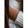 Bracelet Redline PURE 1 Diamant 0.10 ct or blanc fil rouge