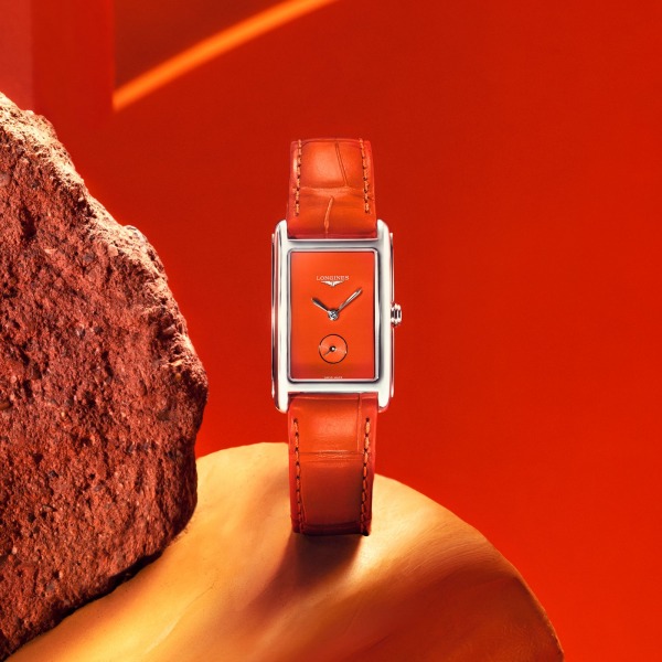 Montre Longines DolceVita Cadran Orange Laqué Poli