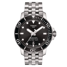 Montre Tissot Seastar 1000 Powermatic 80 Cadran Noir Bracelet Acier 43mm