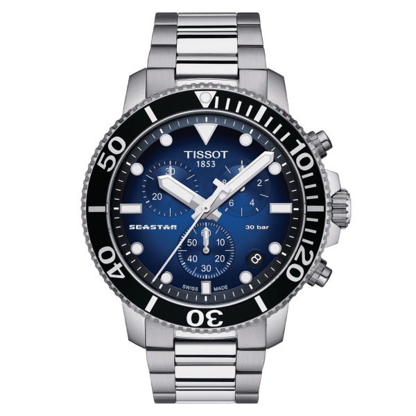 Montre Tissot Seastar 1000 Chronograph Bracelet Acier inoxydable 316L