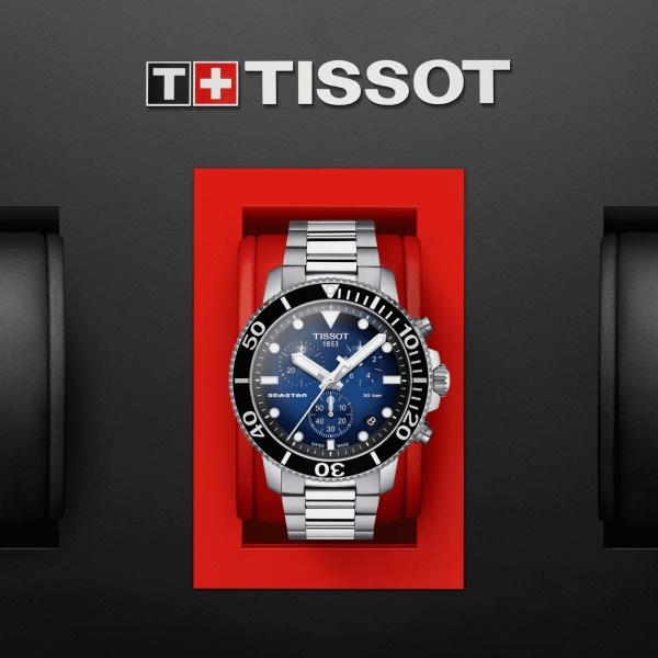 Montre Tissot Seastar 1000 Chronograph Bracelet Acier inoxydable 316L