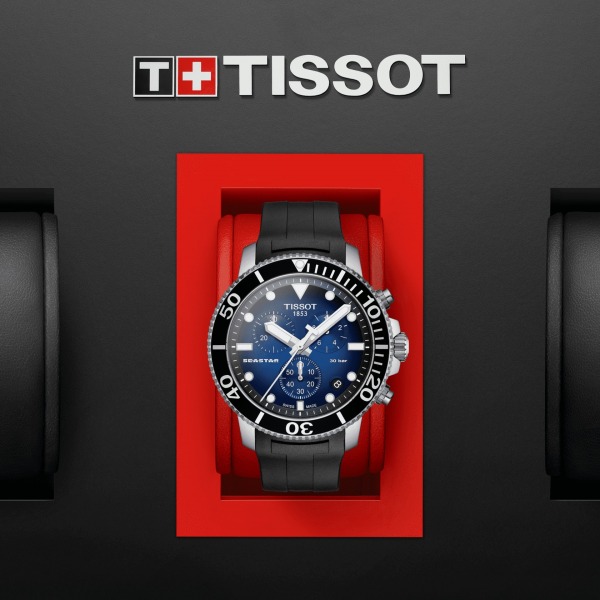 Montre Tissot Seastar 1000 Chronograph Bracelet Caoutchouc