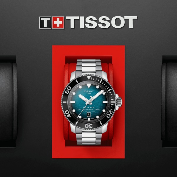 Montre Tissot Seastar 2000 Professional Powermatic 80 Bracelet Acier inoxydable 316L