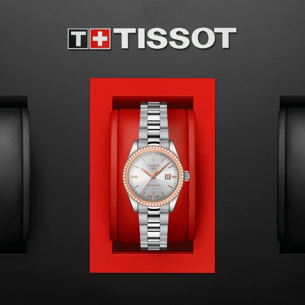 Montre Tissot T-My Lady Automatic 18K Gold Bracelet Acier inoxydable 316L