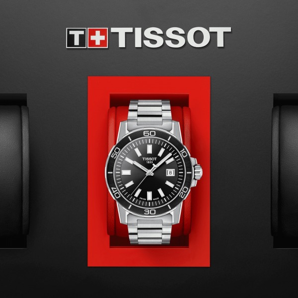 Montre Tissot Supersport Gent Bracelet Acier inoxydable 316L