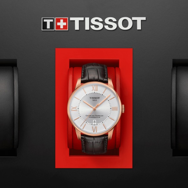 Montre Tissot Chemin des Tourelles Powermatic 80 Bracelet Cuir