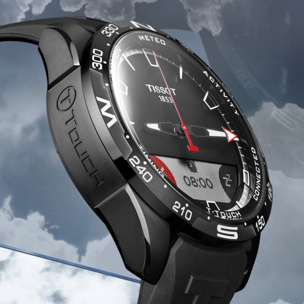 Montre Tissot T-Touch Connect Solar Bracelet Caoutchouc