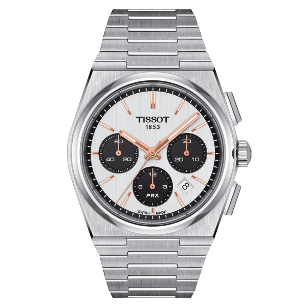 Montre Tissot PRX Automatic Chronograph Bracelet Acier inoxydable 316L