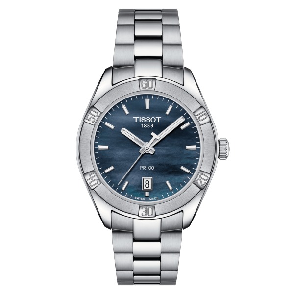 Montre Tissot PR 100 Sport Chic Bracelet Acier inoxydable 316L