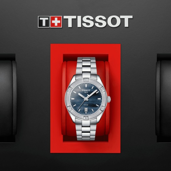 Montre Tissot PR 100 Sport Chic Bracelet Acier inoxydable 316L