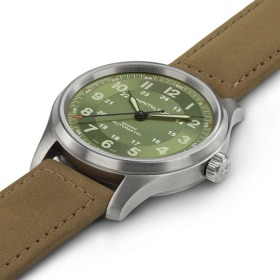 Montre Hamilton Khaki Field Titanium Auto cadran Vert 42 mm