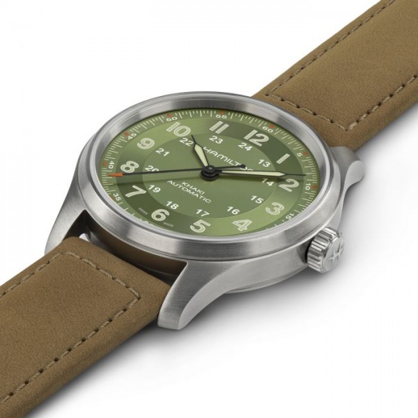 Montre Hamilton Khaki Field Titanium Auto cadran Vert 42 mm