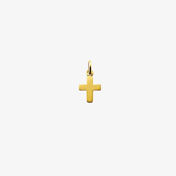 Pendentif Arthus Bertrand Baby Cross Or Jaune