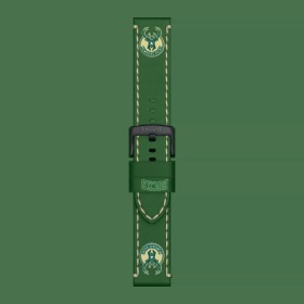 BRACELET OFFICIEL TISSOT NBA MILWAUKEE BUCKS CUIR 22 MM