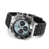 Montre Breitling Super Chronomat B01 44 Bracelet Caoutchouc Cadran Bleu Glacier