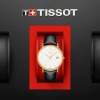 Montre Tissot Goldrun Sapphire 18K Gold Bracelet Cuir