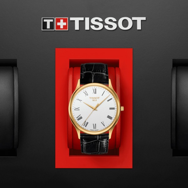 Montre Tissot Excellence 18K Gold Bracelet Cuir