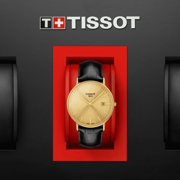 Montre Tissot Goldrun Sapphire 18K Gold Bracelet Cuir