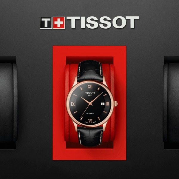 Tissot rose dream automatic on sale 18k gold