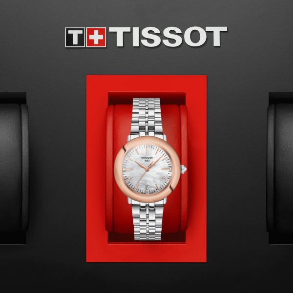 Montre Tissot Glendora 18K Gold Bracelet Acier inoxydable 316L