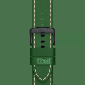 BRACELET OFFICIEL TISSOT NBA MILWAUKEE BUCKS CUIR 22 MM