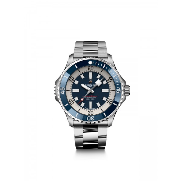 Montre Breitling Superocean 46mm Automatic Cadran Bleu Bracelet Acier