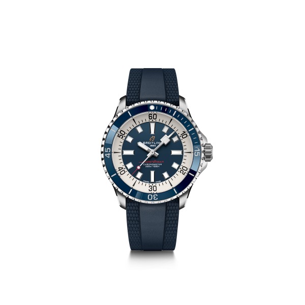 Montre Breitling Superocean 42mm Automatic Cadran Bleu Bracelet Caoutchouc