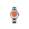 Montre Breitling Superocean Automatic 36 Cadran Orange Bracelet Acier