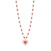 Collier gigi CLOZEAU  Cœur Dentelle Or Rose