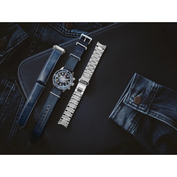 Montre Rado Captain Cook Automatic Chronograph Cadran Bleu