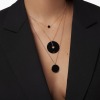 Collier Ginette NY MINI DONUT ONYX ON CHAIN