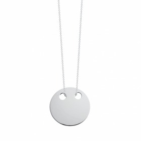 Collier Ginette NY MINI DISC ON CHAIN Or Blanc