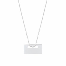 Collier Ginette NY BABY PLATE ON CHAIN Or Blanc