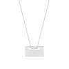Collier Ginette NY BABY PLATE ON CHAIN Or Blanc