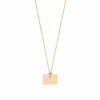 Collier Ginette NY LITTLE PLATE ON CHAIN Or Rose