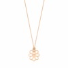 Collier Ginette NY LITTLE FLOWER & BEAD ON CHAIN Or Rose