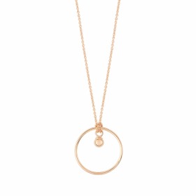 Collier Ginette NY LITTLE CIRCLE WITH BEAD ON CHAIN Or Rose