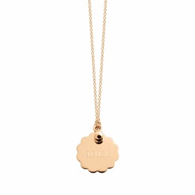 Collier Ginette NY ARTIST SCALLOPED DISC ON CHAIN Or Rose